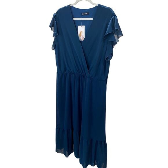 Pretty Garden Dark Green Maxi Dress - Size XXL (NWT) - Picture 1 of 8